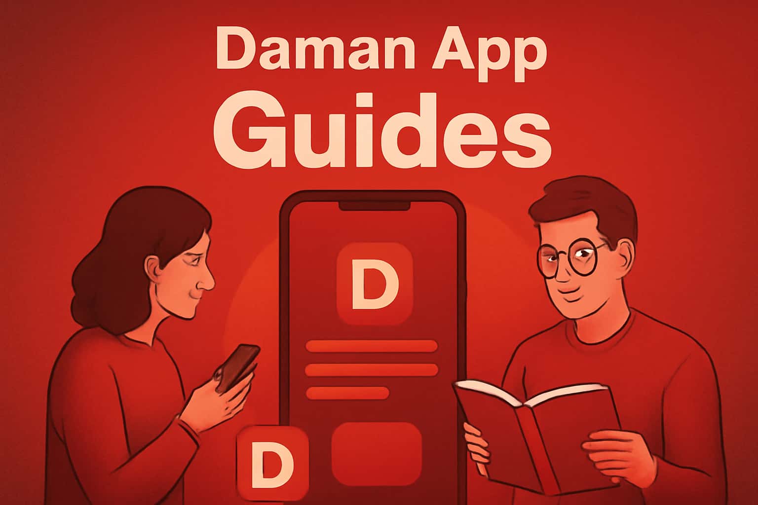 Informational scene representing Daman App Guides.