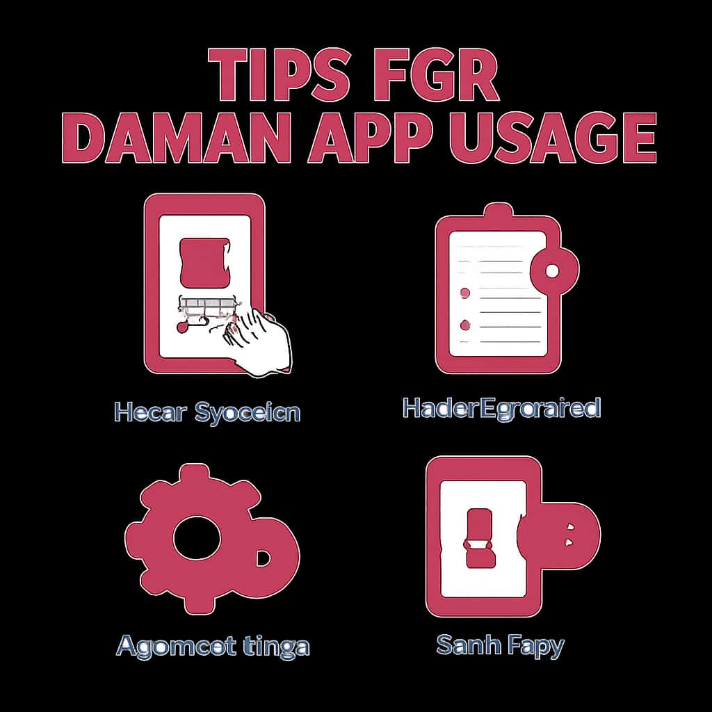 An illustration providing insights into the Daman App features and usage.