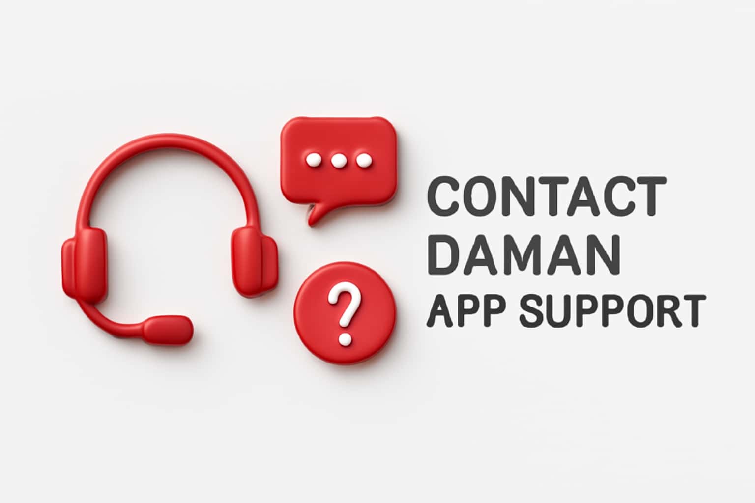 Contact Daman App Support Interface