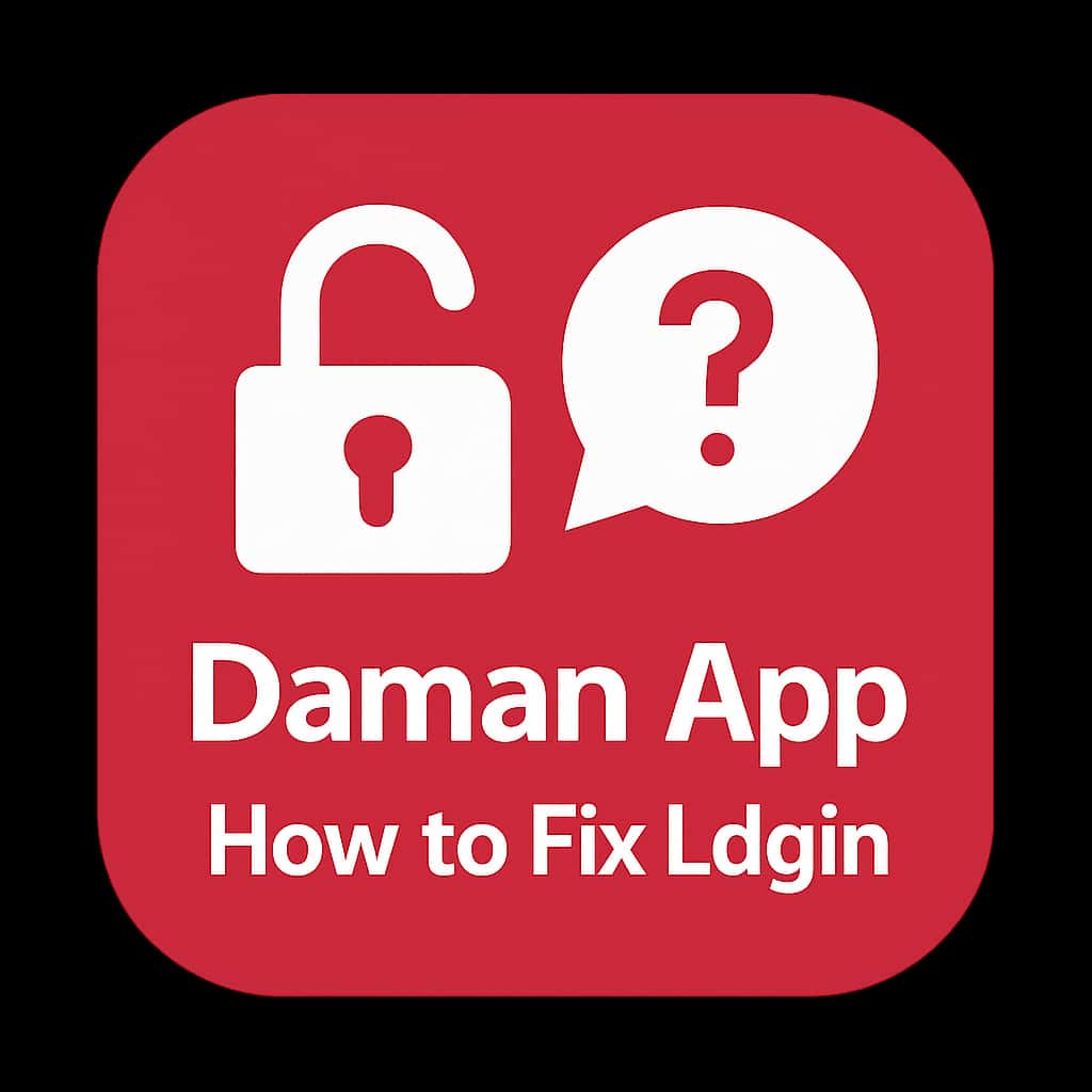 An icon representing Daman App login issues.