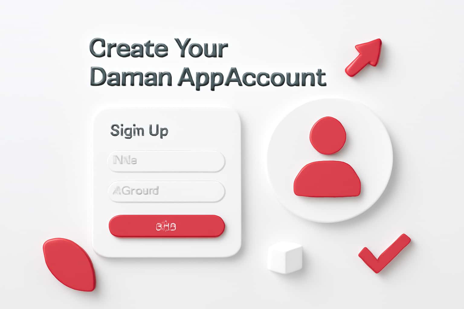 Create Your Daman App Account Interface