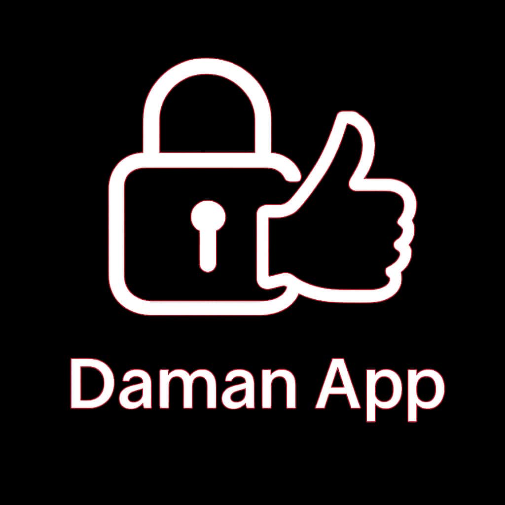 A conceptual badge representing account security for Daman App.