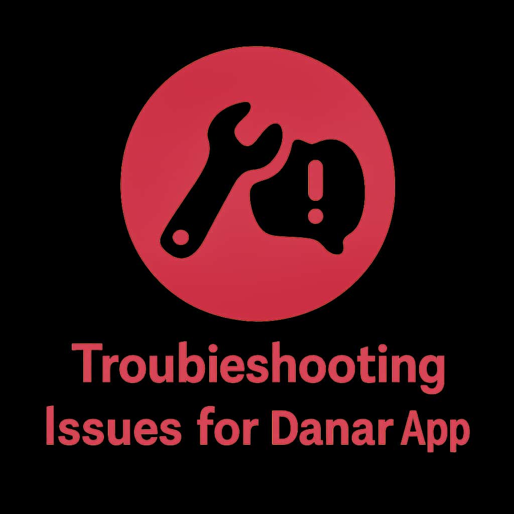 Icon representing troubleshooting support for Daman App.